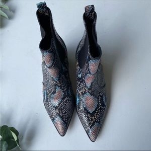 Paige Willa Snakeskin Ankle Boots